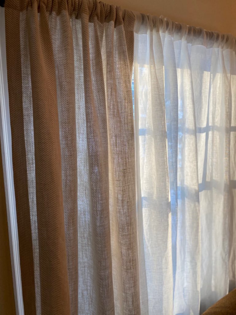 100% European Linen Drapes