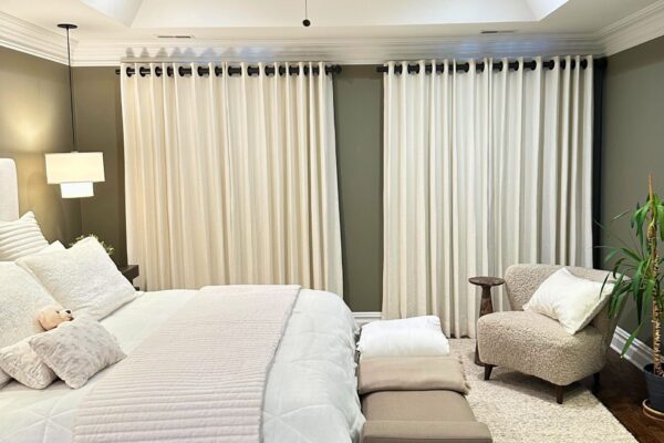 Custom Blackout Linen Drapes Basking Ridge