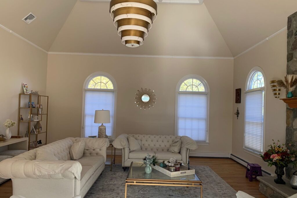 Before Living Room Custom Drapes Woodcliff Lake, NJ